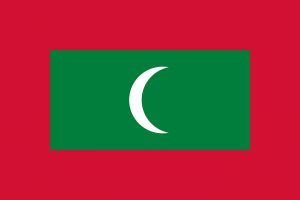 maldivas bandera