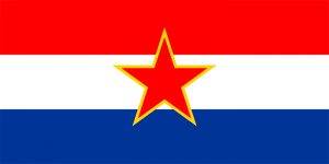 bandera de croacia y yugolsavia